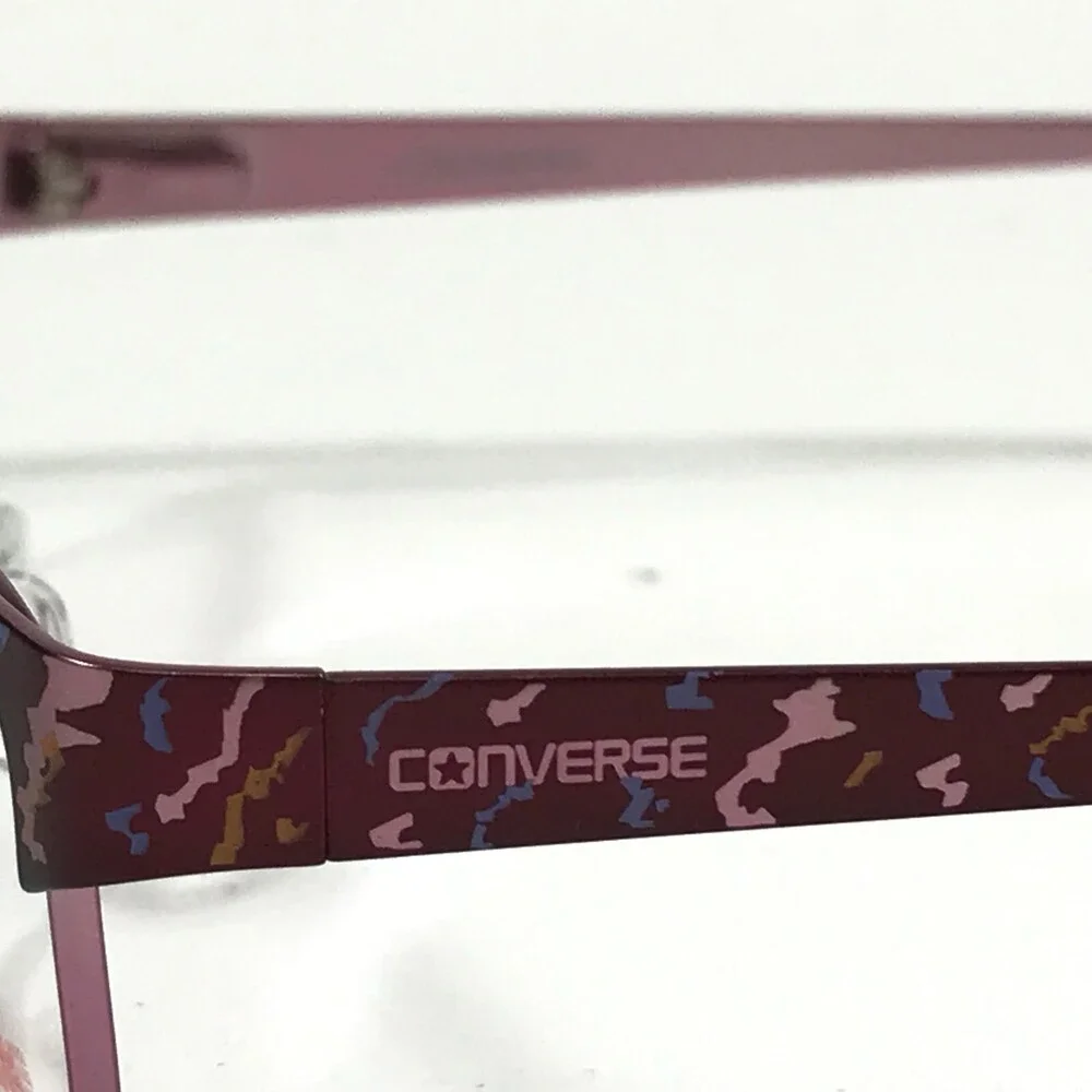 Converse Kids Eyeglasses Frames K014 BURGUNDY Pink Rectangular 47-15-130